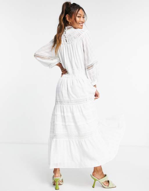 Peasant shop dress asos