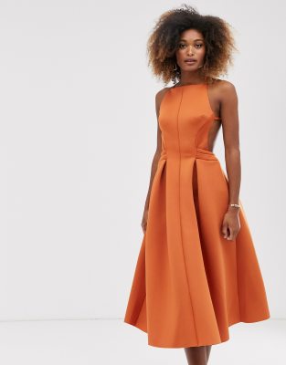 orange dress asos