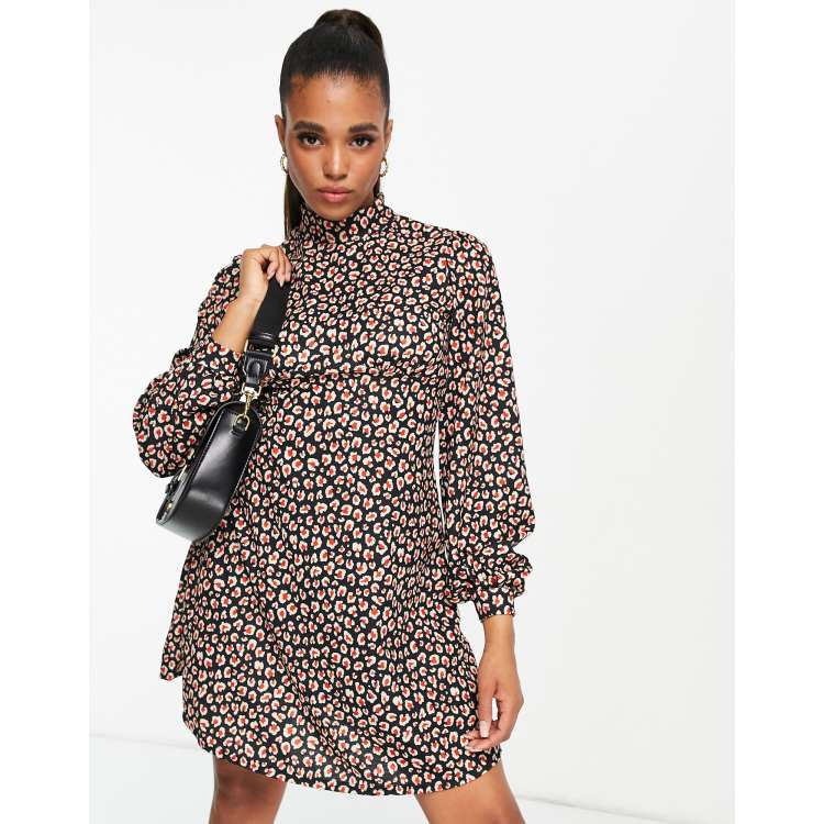 Asos red leopard print hot sale dress