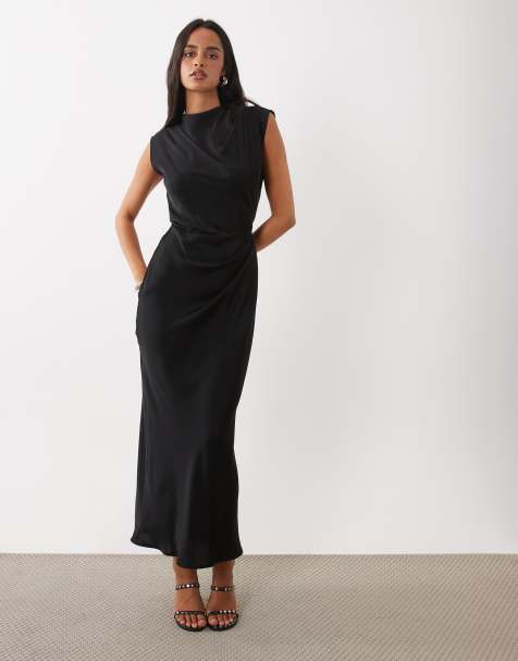 black midi graduation dresses Women's Long Tailor Woolen 90s inspired Color:Fandango Pink Make your graduation moment