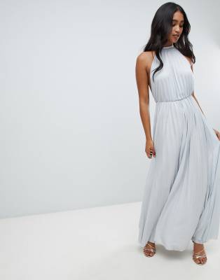 pleated maxi dress asos