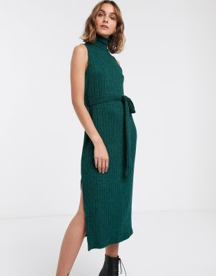 asos high neck midi dress