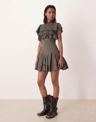 aidan dress designer Mattox Womens Aidan Mattox Floral Miss Sweetheart Denim Micro Web Collection: Races Ready Color:Dusty Orange