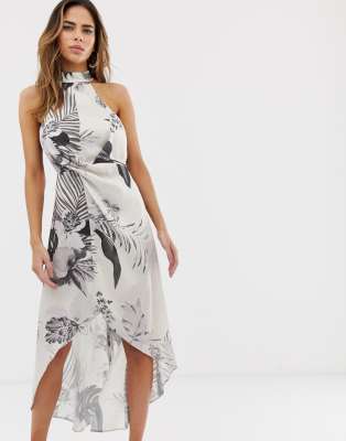 asos palm print dress