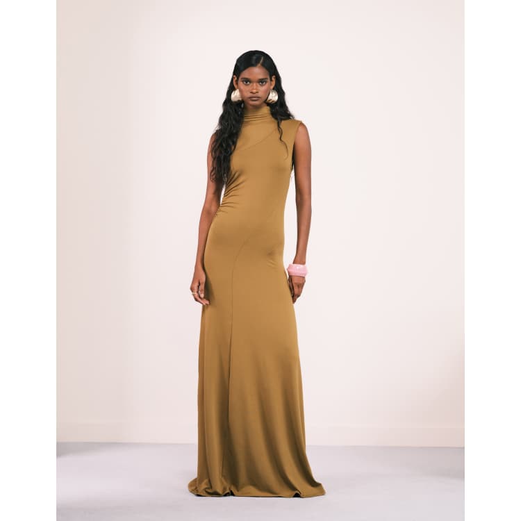 casual high neck maxi dress Eloise High Neck Maxi Dress