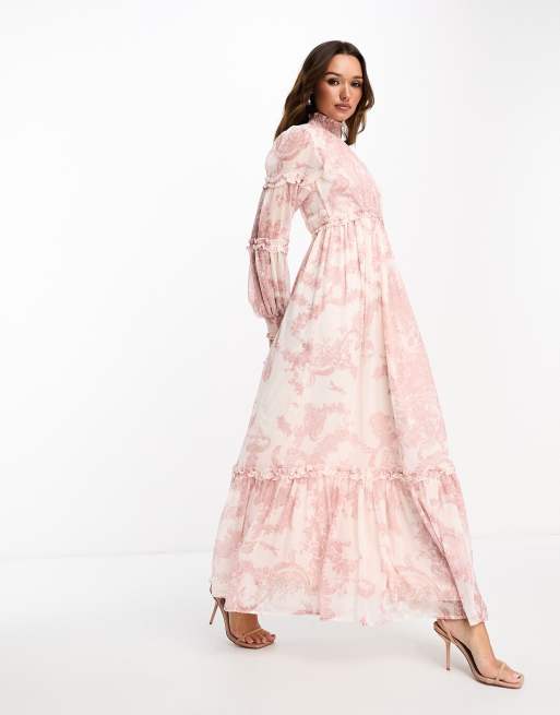 asos paisley maxi dress ASOS Design - Cut-Out Maxi Dress - Women - Polyester - 4 US