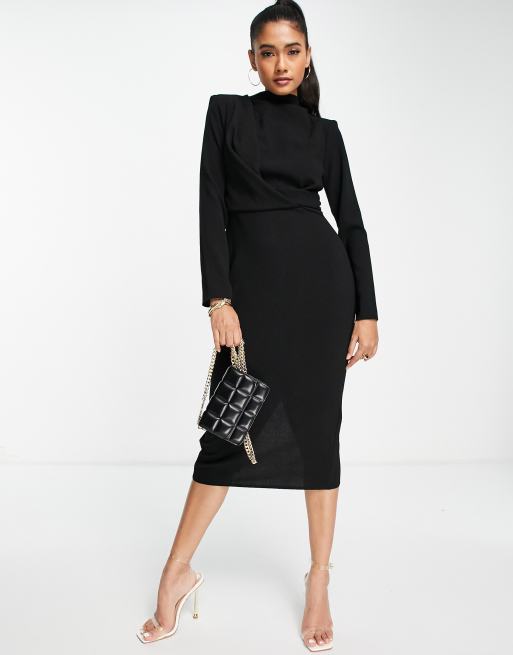 Asos shoulder store pad dress