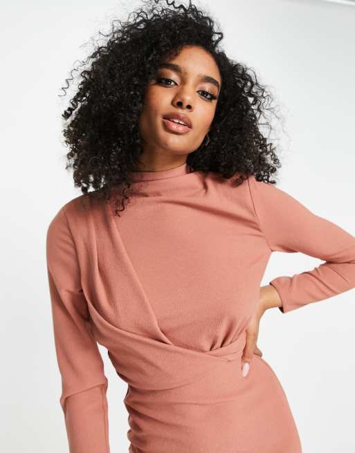 Asos shoulder hot sale pad dress