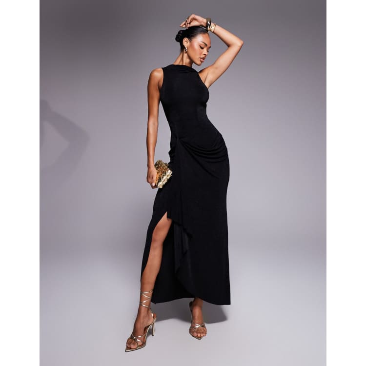 batwing sleeve maxi dress Batwing Sleeve V-Neck Midi Dress
