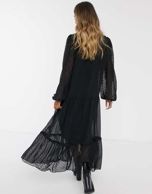 Robe plumetis longue new arrivals