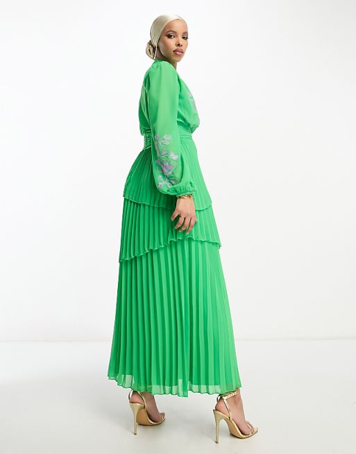 High-neck long-sleeved contrast pleated straps casual jumpsuit High-neck long-sleeved contrast pleated straps casual jumpsuit