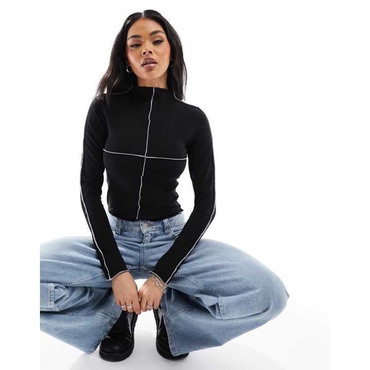 Asos high hot sale neck top