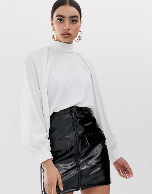 Asos high 2025 neck top