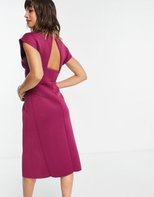 asos raspberry dress