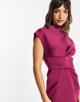 asos raspberry dress