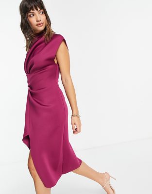 asos raspberry dress