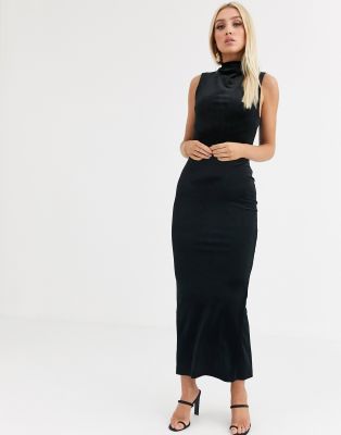 asos high neck maxi dress