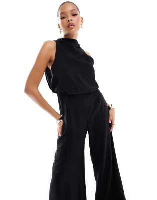 ASOS DESIGN high neck wide leg jumpsuit Sale