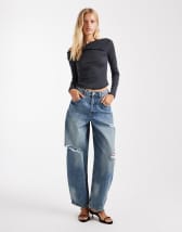 ASOS DESIGN knit cotton pants in plum - part of a set
