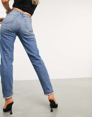 asos farleigh high waisted slim mom jeans