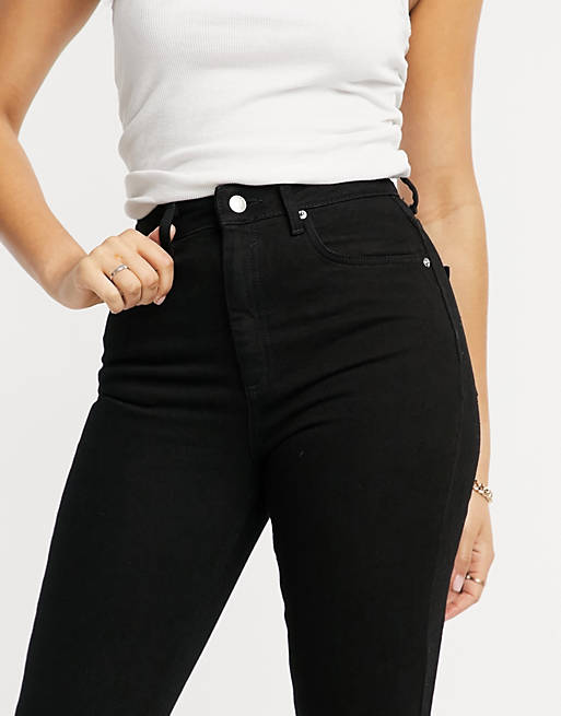 Jeans high rise farleigh 'slim' mom jeans in clean black 