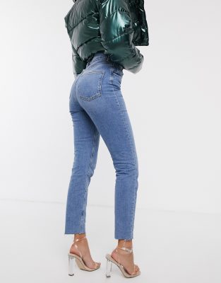 high waisted mom jeans asos
