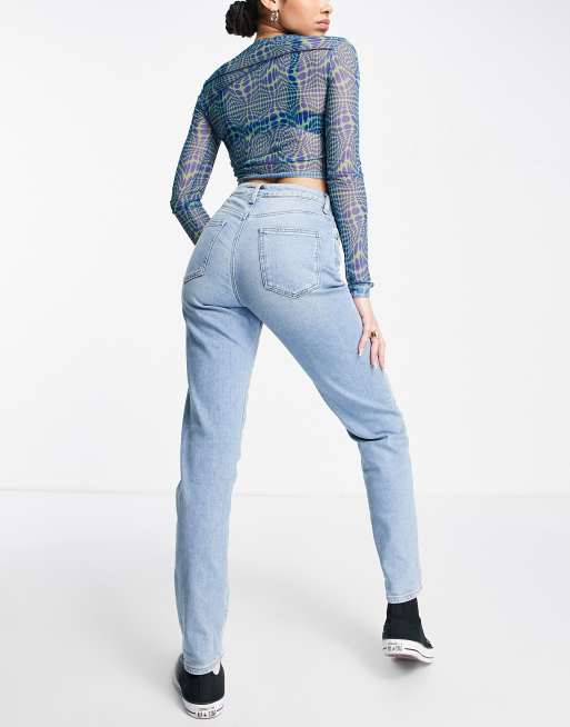 Asos farleigh high waist hotsell slim mom jeans review