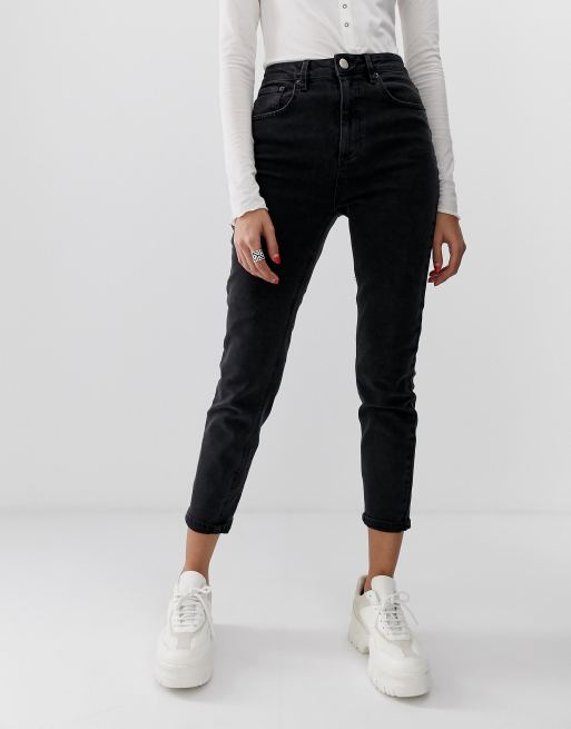 Black skinny deals mom jeans