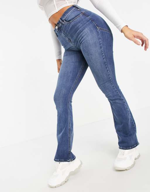 asos lift and contour flare jeans