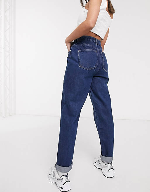  high rise 'original' mom jeans in darkwash 
