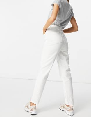 asos white mom jeans