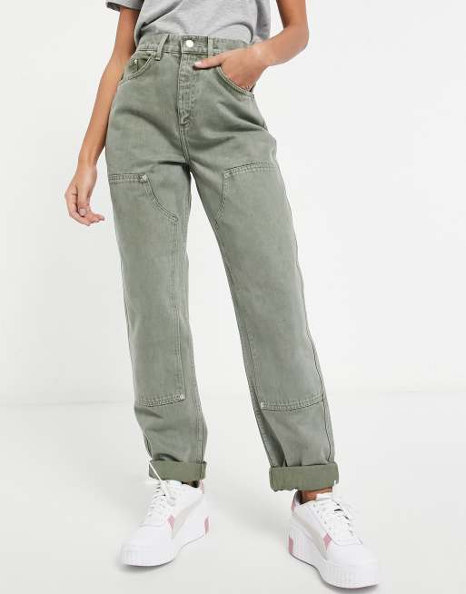 Khaki store utility jeans