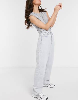high rise dad jeans