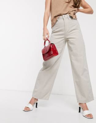 asos cream jeans