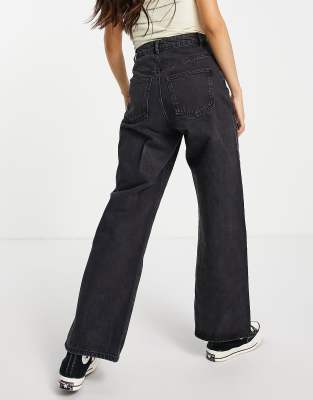 asos design tall high rise relaxed dad jeans