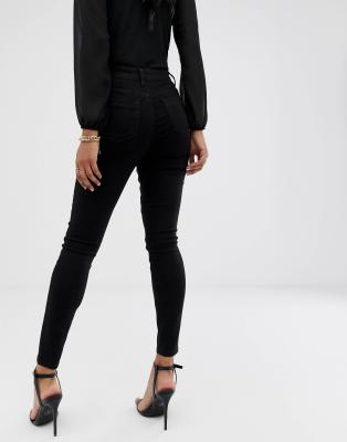 asos design high waist trousers in skinny fit
