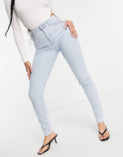 Women high rise ridley 'skinny' jeans in pretty lightwash 