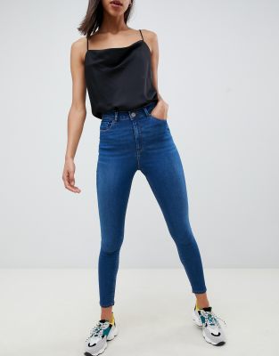vintage blue skinny jeans