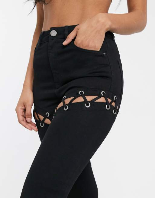 Asos store suspender jeans