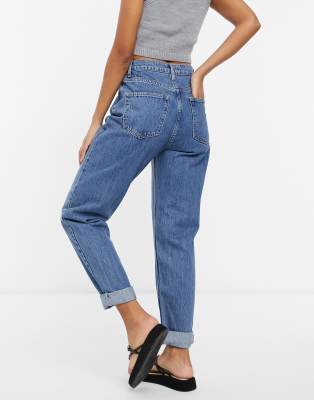 asos high rise mom jeans