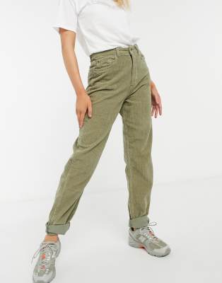 khaki mom jeans