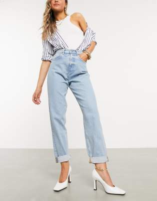 asos high rise slouchy mom jeans