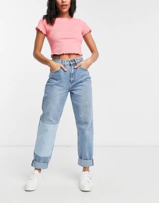 patched jeans asos