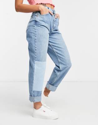 patched jeans asos