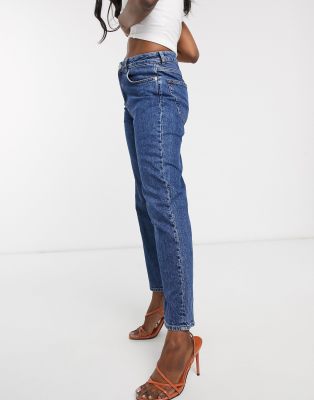 high rise stretch jeans