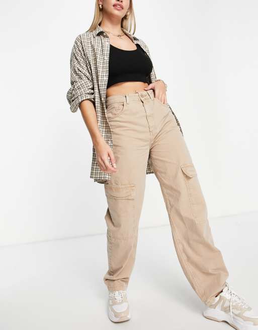 High waist slouch store pants