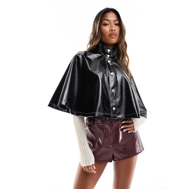 Enfold Jacket in True Black ~ Windthrow
