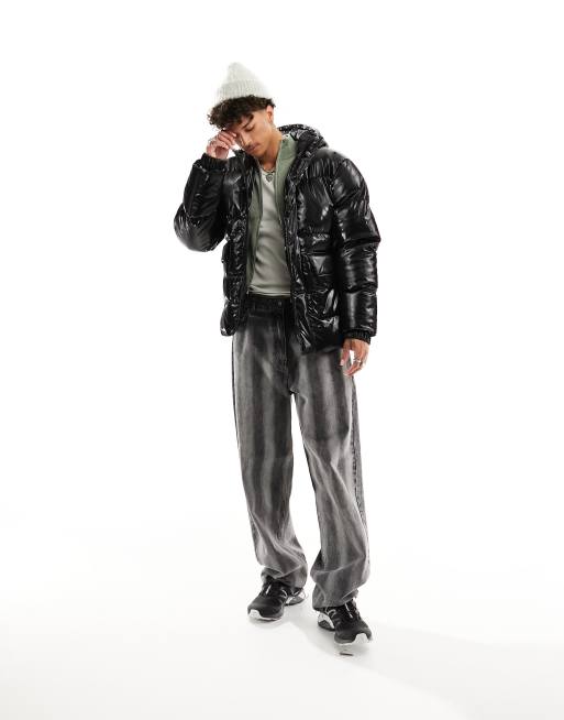 High shine 2025 puffer jacket mens