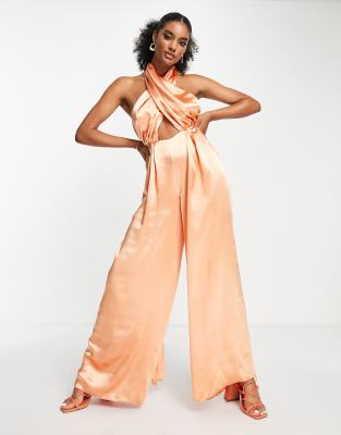 peach jumpsuit