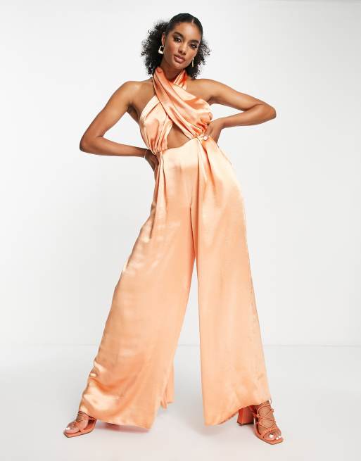 Peach store colour jumpsuit